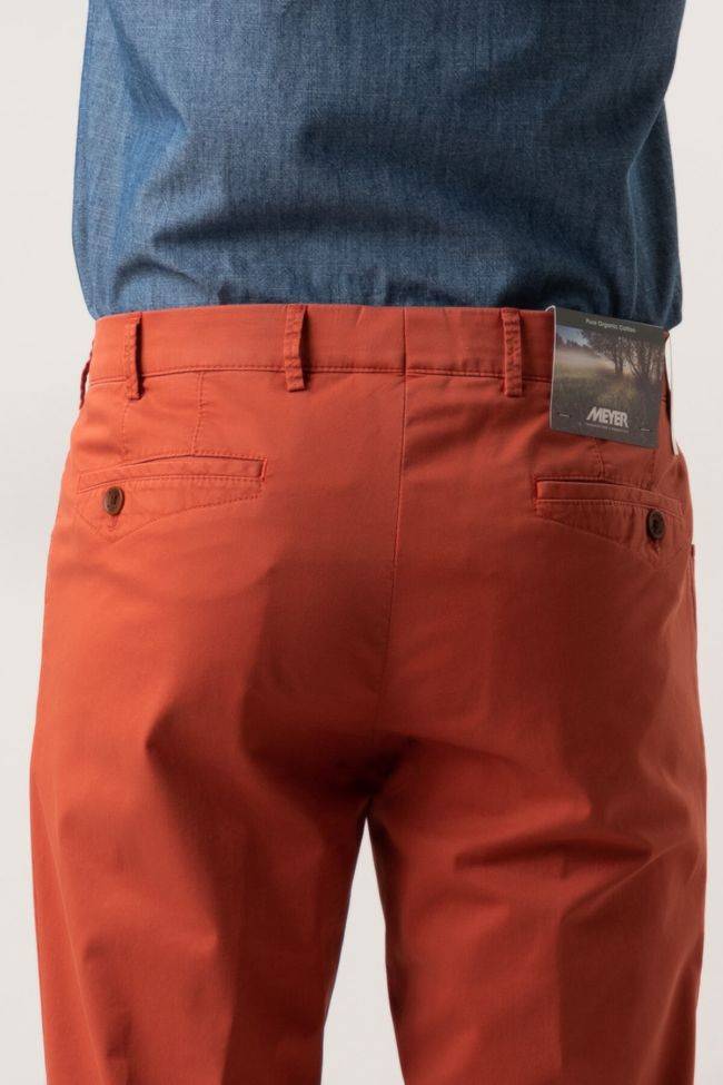 Meyer Hose Herren Meyer Chinos Regular Einfarbig 97% Baumwolle 3% Elastan