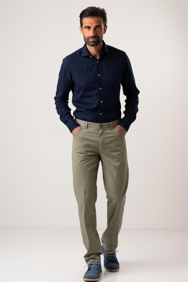 meyer Hose Herren Meyer Chinos Regular Einfarbig 97% Baumwolle 3% elastan