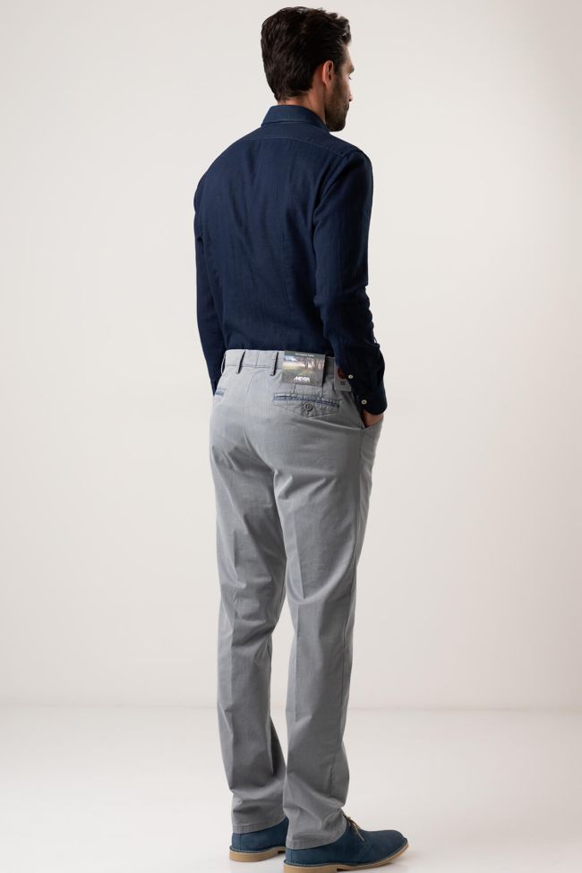 Meyer Hose Herren Meyer Chinos Regular Einfarbig 97% Baumwolle 3% Elastan