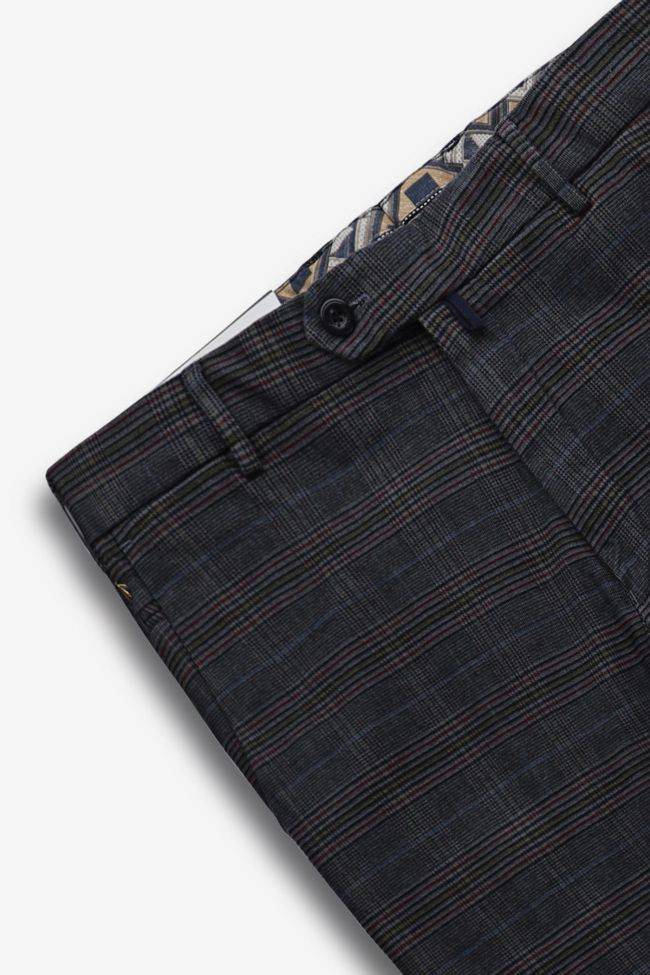 Meyer Hose Herren Meyer Chinos Regular Karo 98% Cotton 2% Ea