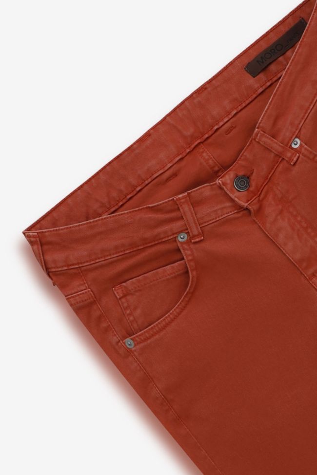 Moro Hose Herren Moro 5 Pocket Slim Einfarbig 98% Cotton 2% Ea