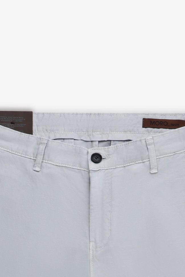 Moro Hose Herren Moro Chinos Slim Einfarbig 66% Polyester 34%linen