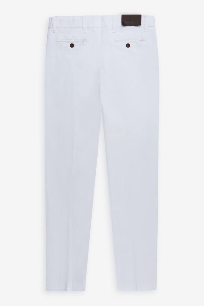 Moro Hose Herren Moro Chinos Slim Einfarbig 66% Polyester 34%linen