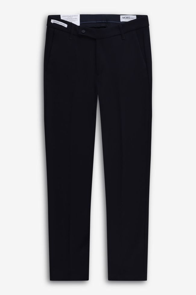 moro Hose Herren Moro Chinos Slim Einfarbig 83% pa 13%vi 4%ea