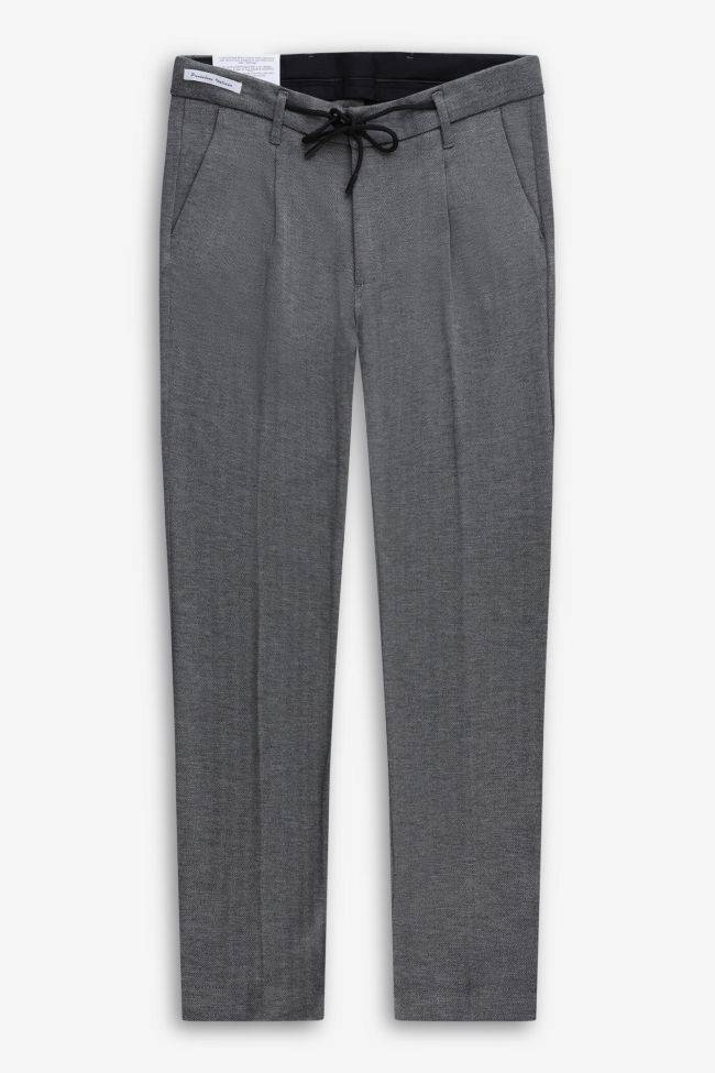 moro Hose Herren Moro Chinos Slim Halb Unifarben 68% vi 25% pa 7% ea