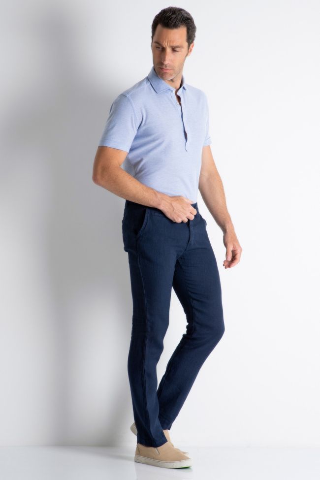Tp's Hose Herren TP'S Chinos Regular Einfarbig 100% Leinen