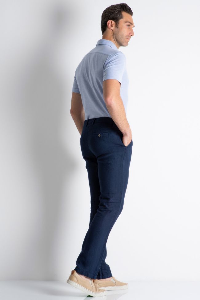 Tp's Hose Herren TP'S Chinos Regular Einfarbig 100% Leinen