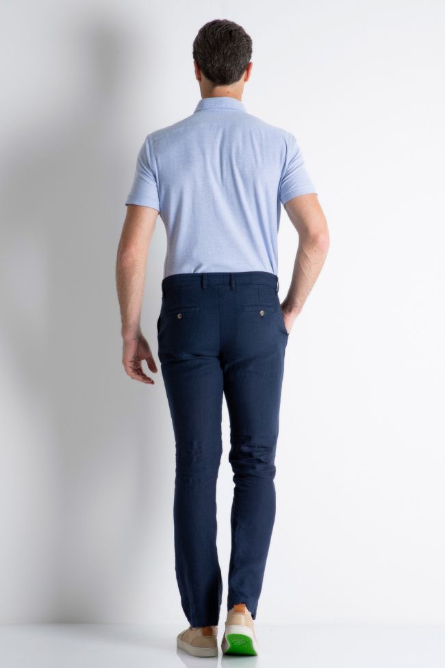 Tp's Hose Herren TP'S Chinos Regular Einfarbig 100% Leinen