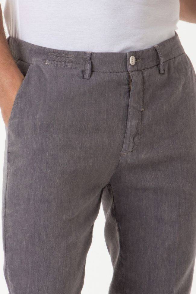 Yan Simmon Hose Herren Yan Simmon Chinos Regular Einfarbig 40% Leinen 60% Baumwolle