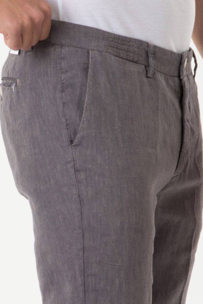 Yan Simmon Hose Herren Yan Simmon Chinos Regular Einfarbig 40% Leinen 60% Baumwolle