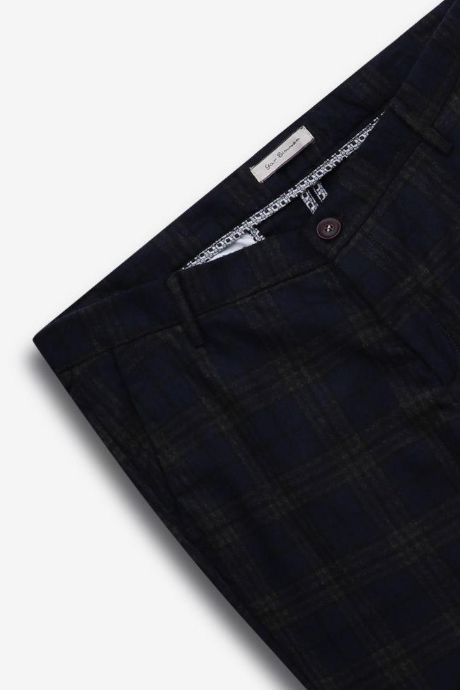 Yan Simmon Hose Herren Yan Simmon Chinos Slim Karo 60% Wool 35% Pl 5% Pa