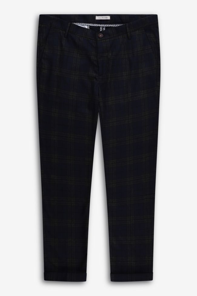 yan simmon Hose Herren Yan Simmon Chinos Slim Karo 60% wool 35% pl 5% pa