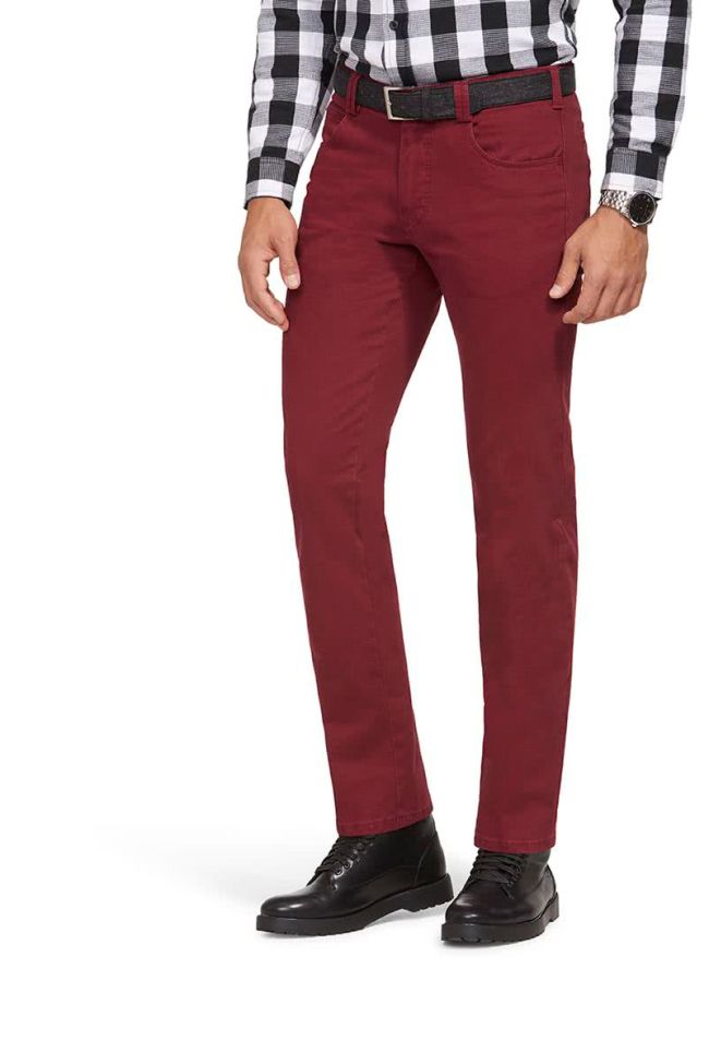 meyer Hose Herren Meyer 5 Pocket Regular Einfarbig
