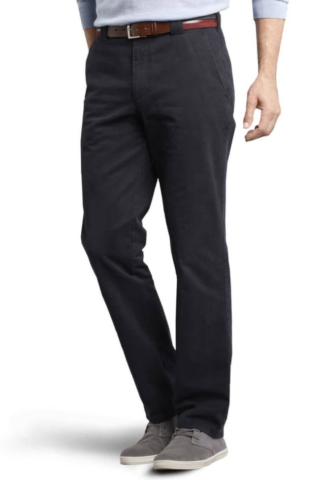 meyer Hose Herren Meyer Chinos Regular Einfarbig
