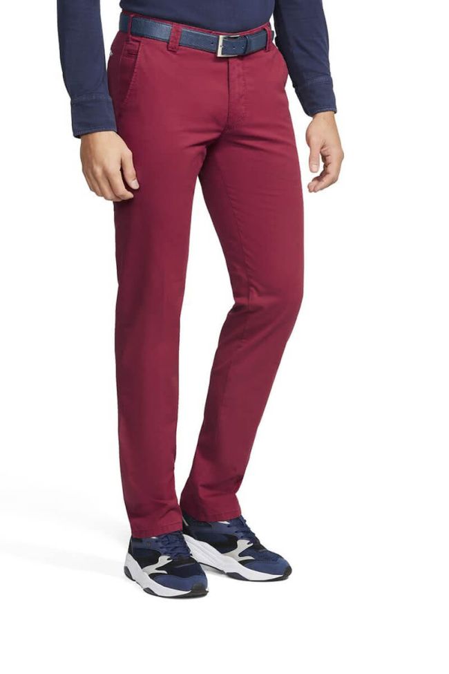meyer Hose Herren Meyer Chinos Regular Einfarbig