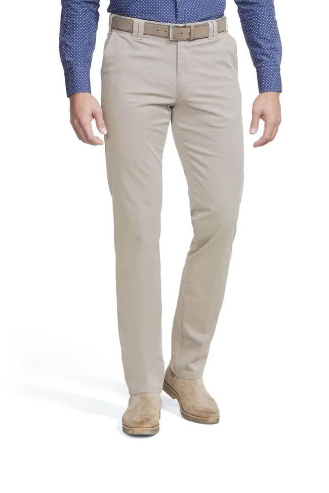 meyer Hose Herren Meyer Chinos Regular Einfarbig