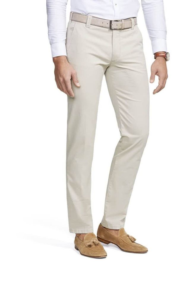 meyer Hose Herren Meyer Chinos Regular Einfarbig