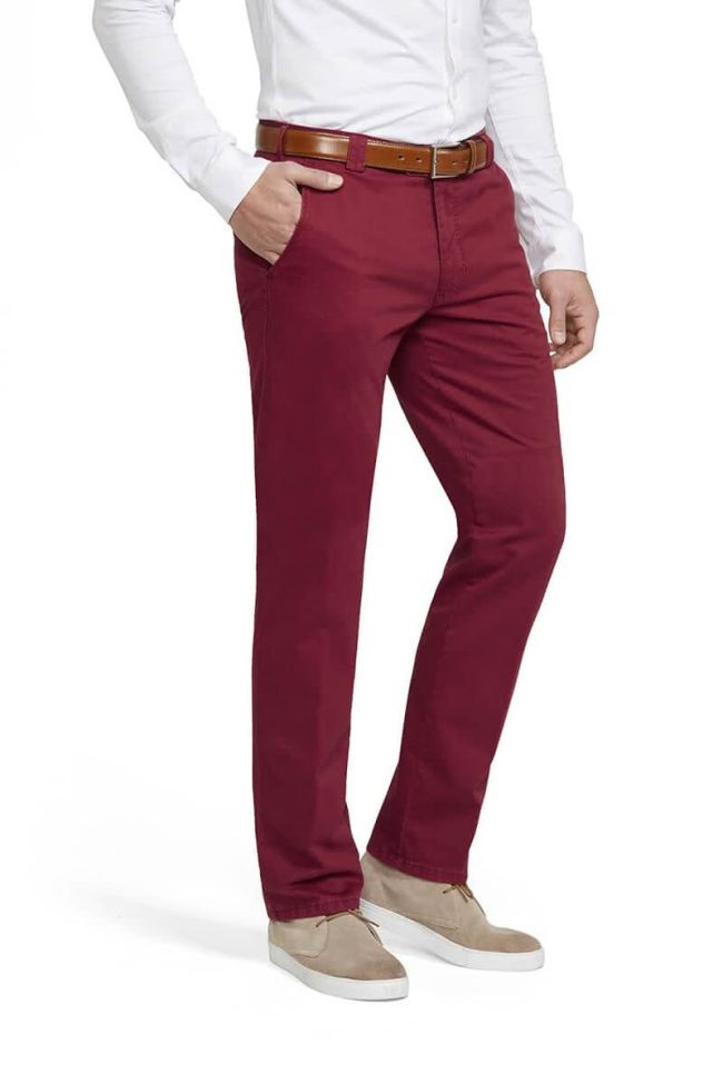 meyer Hose Herren Meyer Chinos Regular Einfarbig