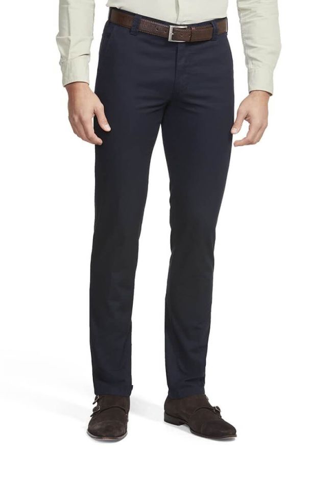meyer Hose Herren Meyer Chinos Slim Einfarbig