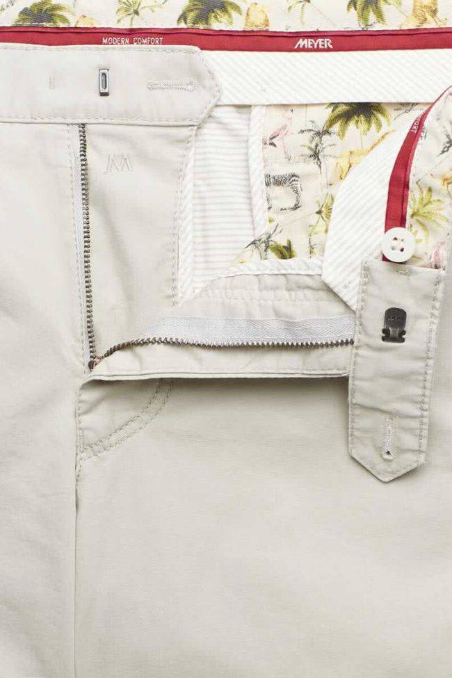 Meyer Hose Herren Meyer Chinos Slim Einfarbig