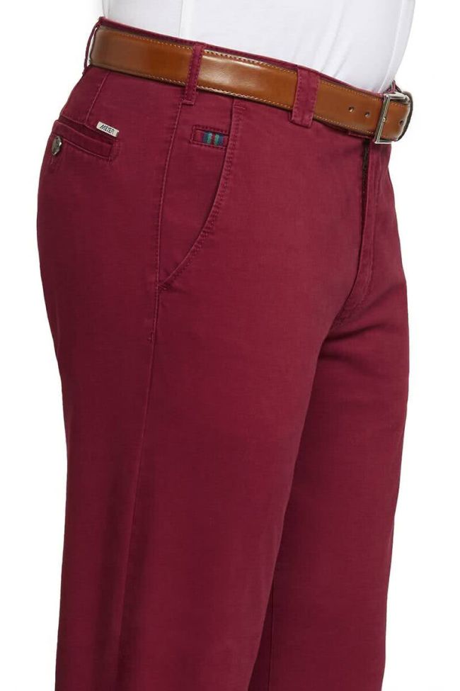 Meyer Hose Herren Meyer Chinos Slim Einfarbig
