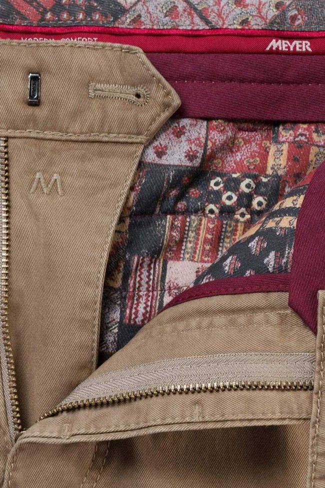 Meyer Hose Herren Meyer Chinos Slim Einfarbig