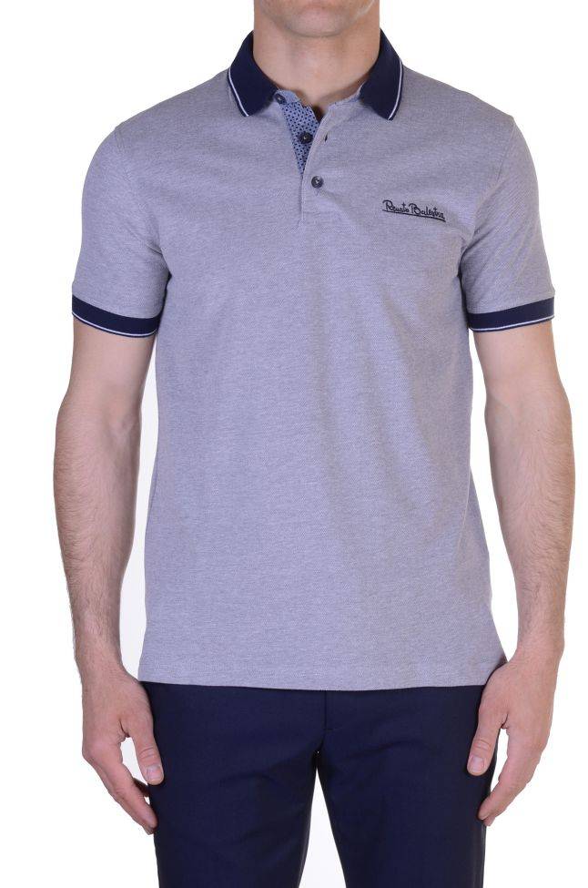 Balestra Poloshirt Herren Balestra Classic Einfarbig 100% Baumwolle Kurze Ärmel