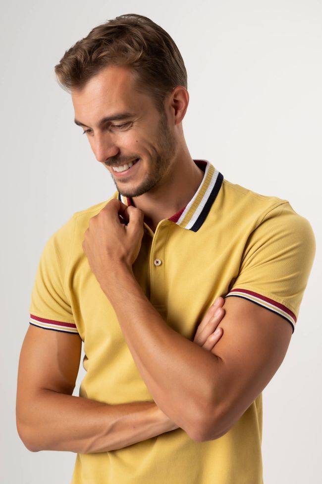 Nove11 Poloshirt Herren NOVE11 Slim Einfarbig 100% Baumwolle Lange Ärmel