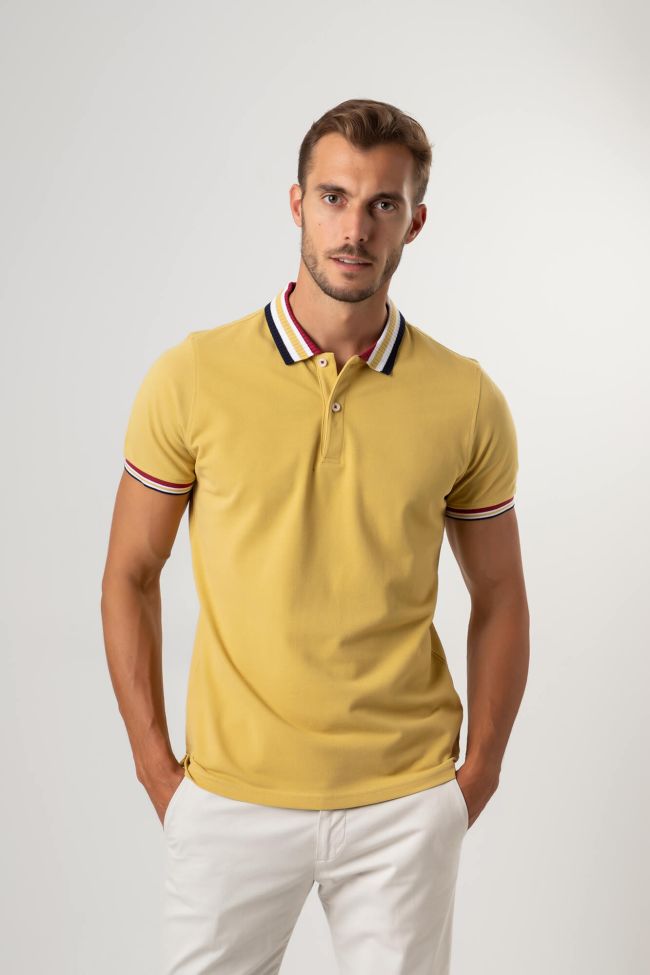 nove11 Poloshirt Herren NOVE11 Slim Einfarbig 100% Baumwolle Lange Ärmel