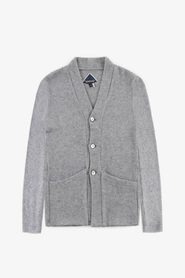 adamus Strickwaren Herren Adamus Jacke Slim Halb Unifarben 51% viscosa, 30% poliestere, 19% poliamide