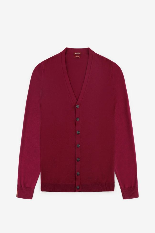 bramante Strickwaren Herren Bramante Cardigan Slim Einfarbig 100% Merinowolle Extrafine