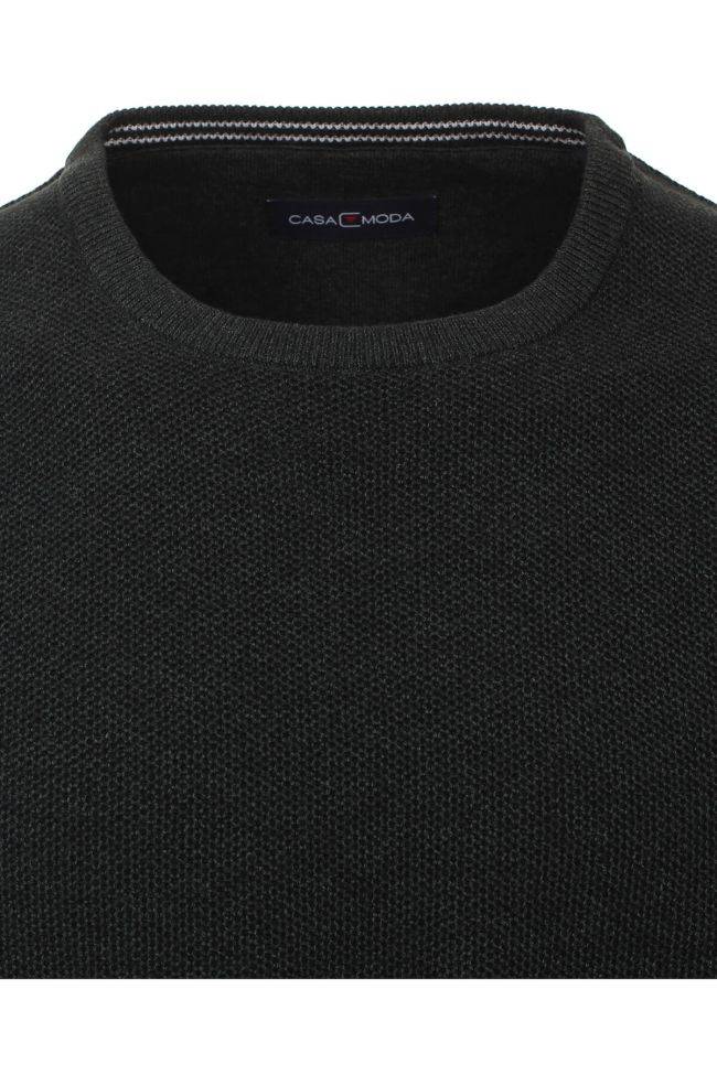 Casamoda Strickwaren Herren Casamoda Rundhalsausschnitt Classic Einfarbig 100% Baumwolle