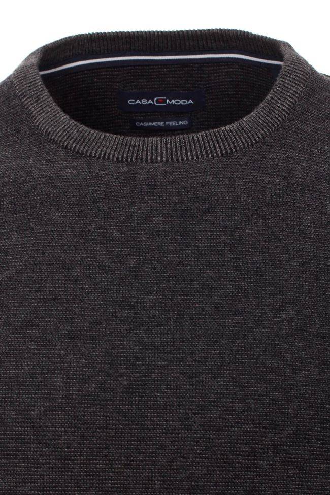 Casamoda Strickwaren Herren Casamoda Rundhalsausschnitt Classic Einfarbig 90% Wolle 10% Kaschmir
