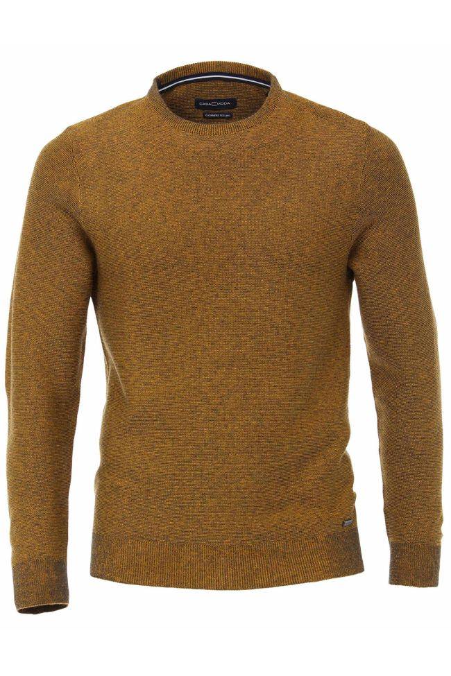 casamoda Strickwaren Herren Casamoda Rundhalsausschnitt Classic Einfarbig 90% Baumwolle - 10% Kaschmir