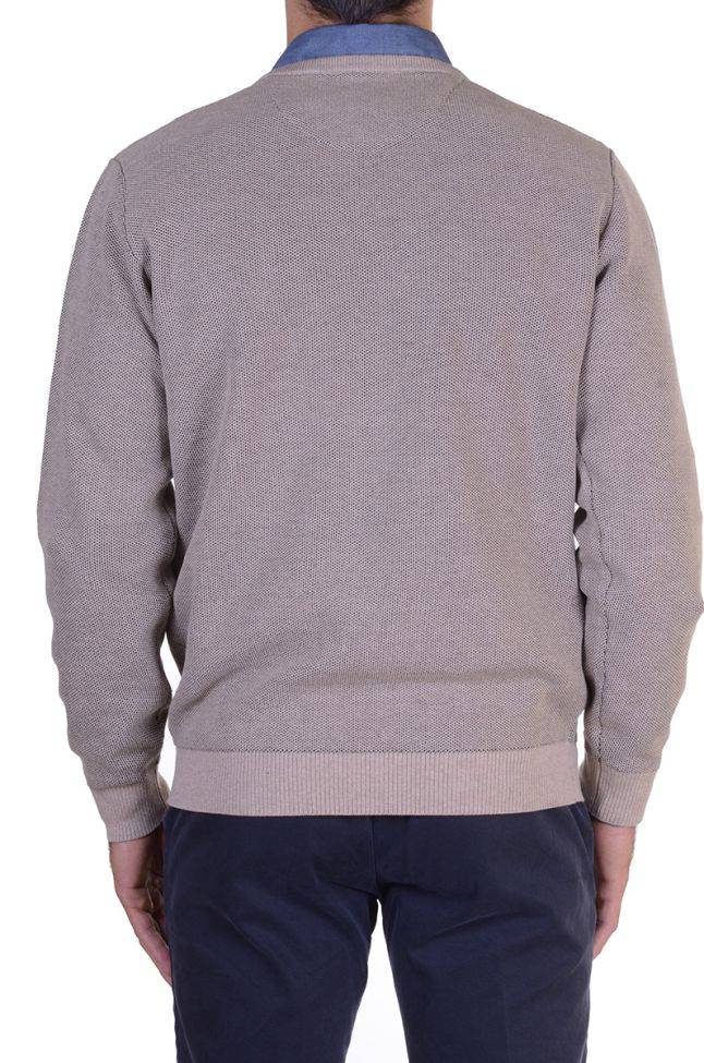 Casamoda Strickwaren Herren Casamoda Rundhalsausschnitt Classic Einfarbig 100% Winter Cotton