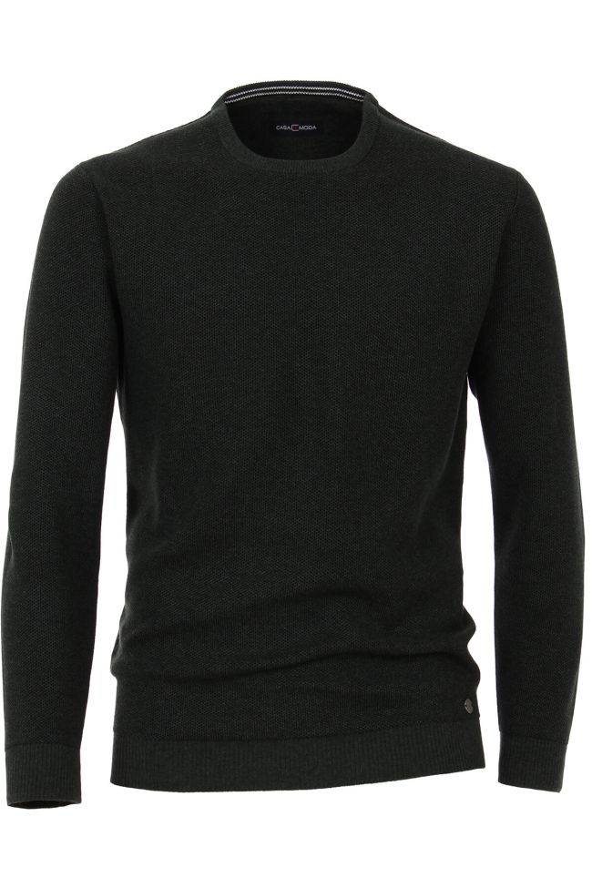casamoda Strickwaren Herren Casamoda Rundhalsausschnitt Classic Einfarbig 100% Baumwolle