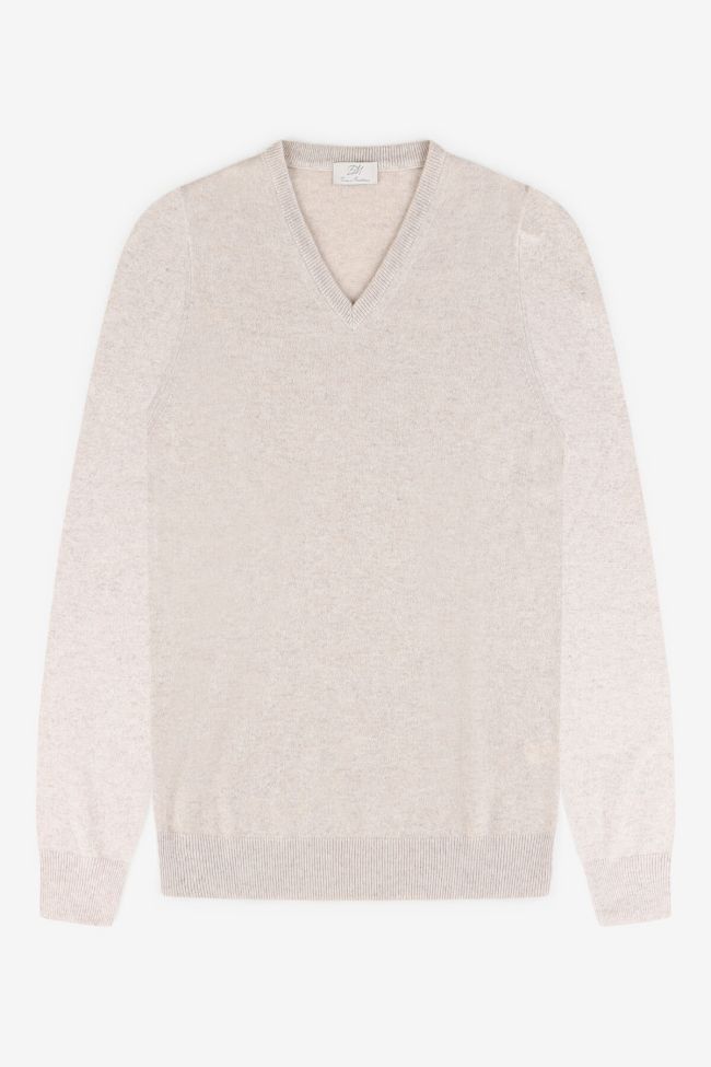 enzo mantovani Strickwaren Herren Enzo Mantovani V-Ausschnitt Regular Einfarbig 100% Kaschmir