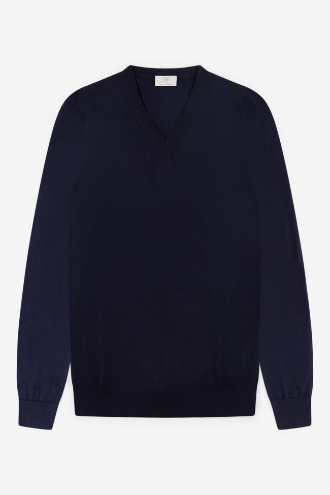 enzo mantovani Strickwaren Herren Enzo Mantovani V-Ausschnitt Regular Einfarbig 100% Kaschmir