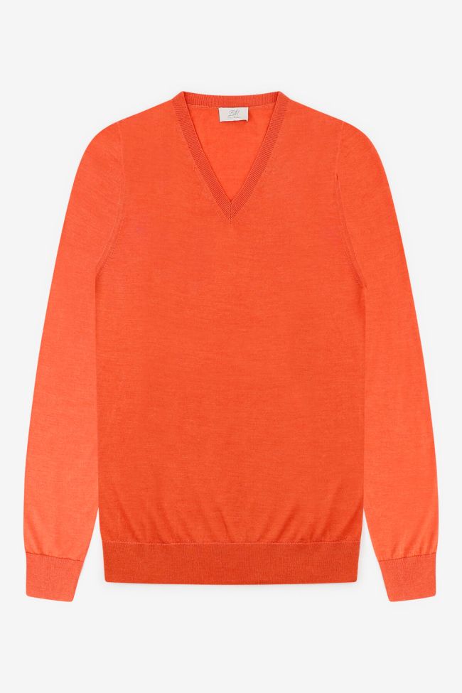 enzo mantovani Strickwaren Herren Enzo Mantovani V-Ausschnitt Regular Einfarbig 70% cashmere 30% silk