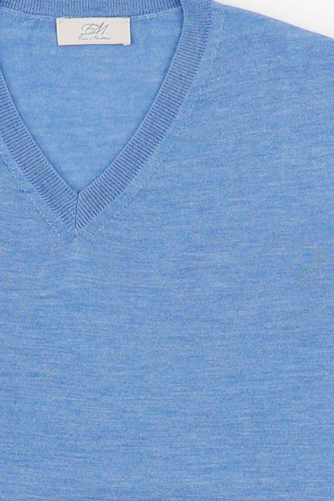 Enzo Mantovani Strickwaren Herren Enzo Mantovani V-Ausschnitt Regular Einfarbig 70% Cashmere 30% Silk