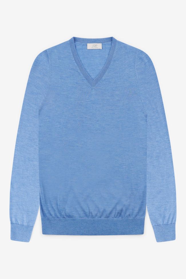 enzo mantovani Strickwaren Herren Enzo Mantovani V-Ausschnitt Regular Einfarbig 70% cashmere 30% silk