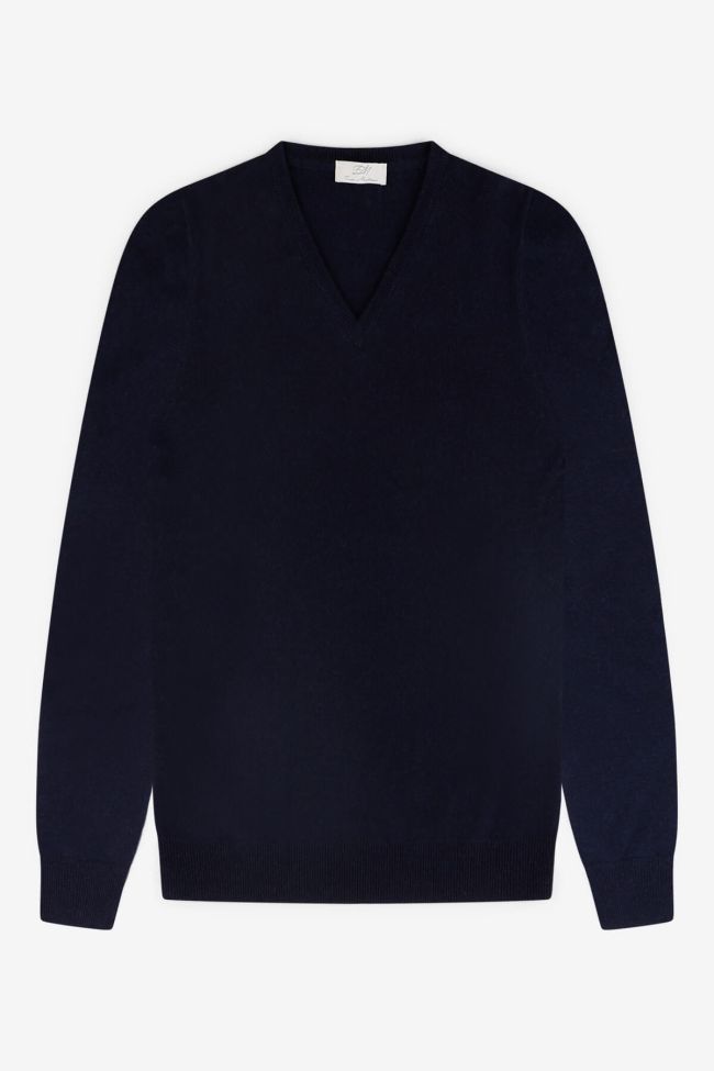 enzo mantovani Strickwaren Herren Enzo Mantovani V-Ausschnitt Regular Einfarbig 100% Kaschmir