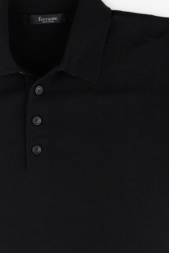 Ferrante Strickwaren Herren Ferrante Polokragen Classic Einfarbig 100% Merinowolle Extrafine