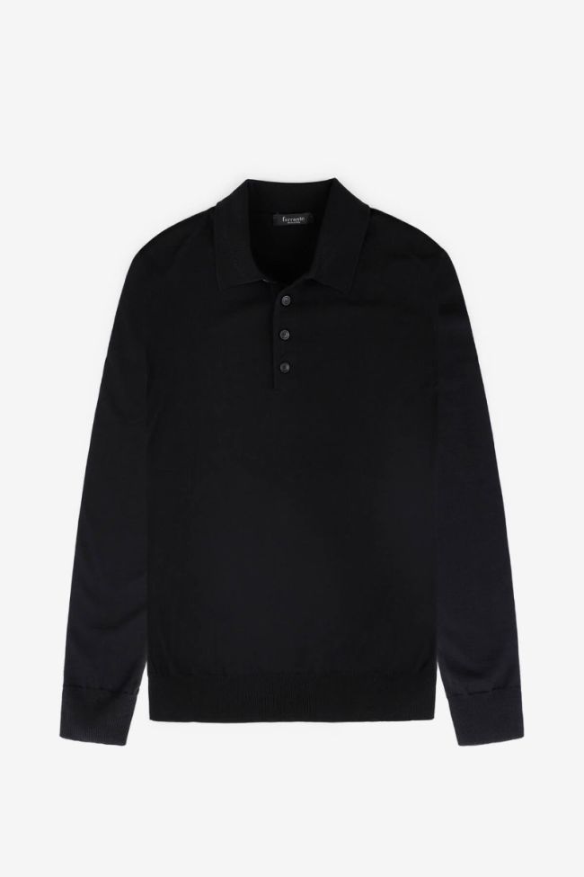 ferrante Strickwaren Herren Ferrante Polokragen Classic Einfarbig 100% Merinowolle Extrafine