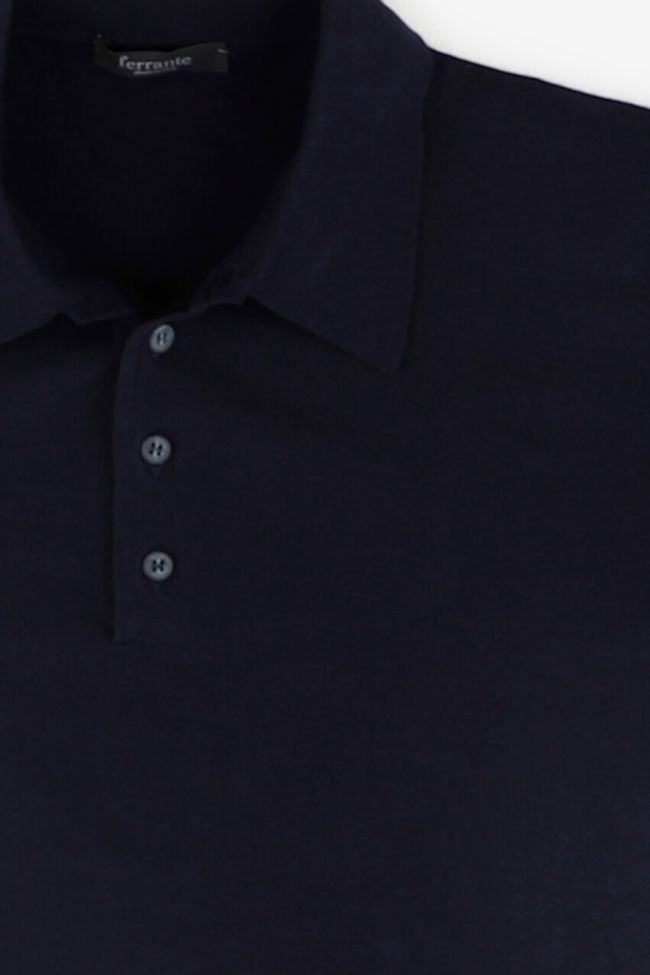 Ferrante Strickwaren Herren Ferrante Polokragen Classic Einfarbig 100% Merinowolle Extrafine