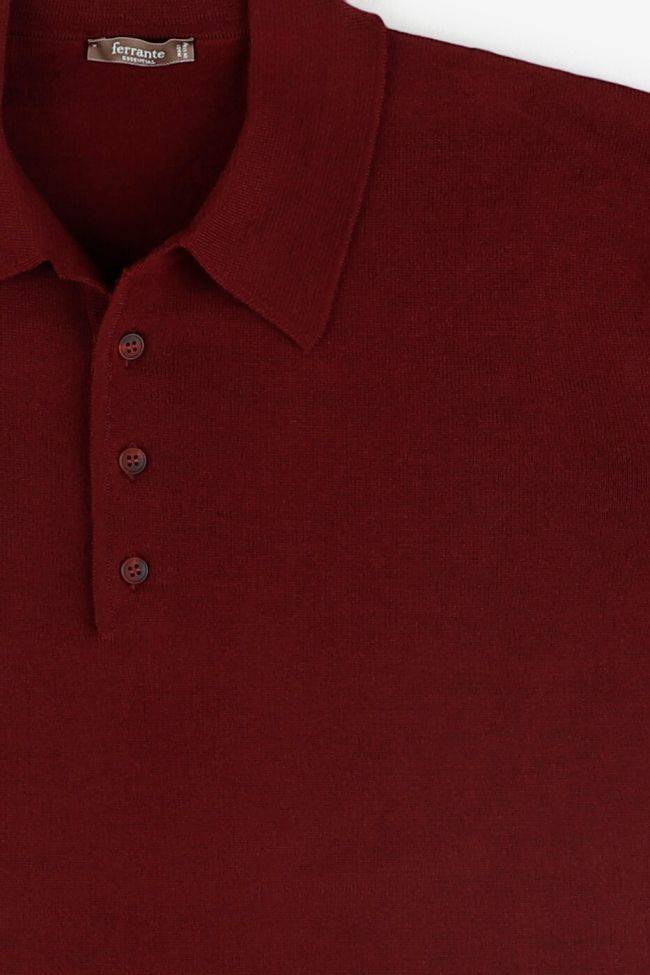 Ferrante Strickwaren Herren Ferrante Polokragen Regular Einfarbig 100% Merinowolle Extrafine