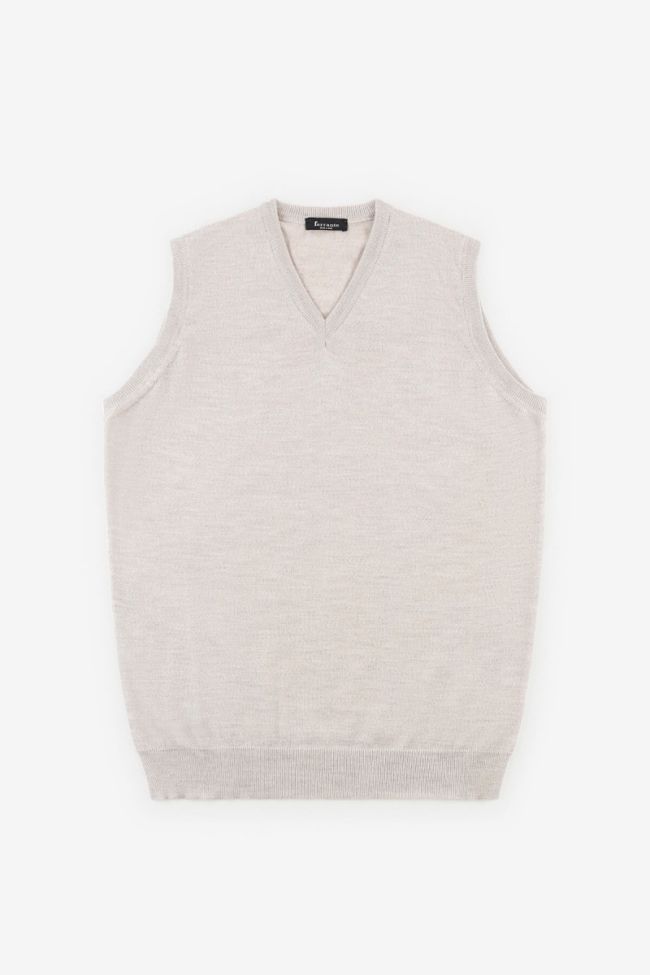 ferrante Strickwaren Herren Ferrante Polokragen Regular Einfarbig 100% Merinowolle Extrafine