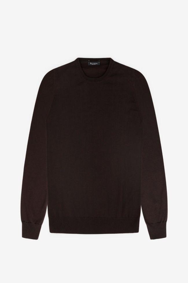 ferrante Strickwaren Herren Ferrante Rundhalsausschnitt Regular Einfarbig 100% Merinowolle Extrafine