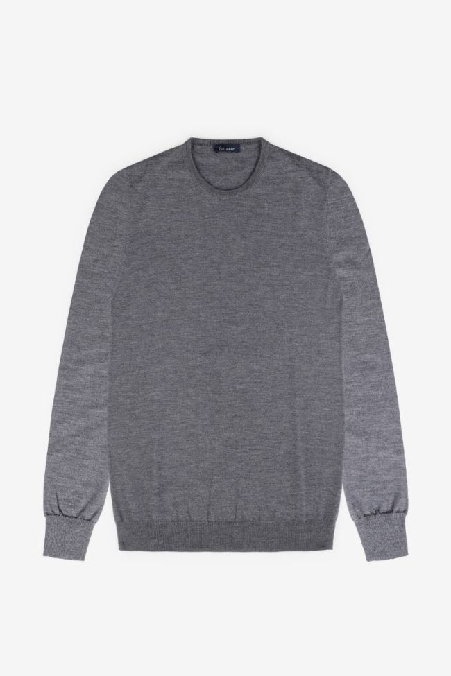 ferrante Strickwaren Herren Ferrante Rundhalsausschnitt Regular Einfarbig 100% Merinowolle Extrafine