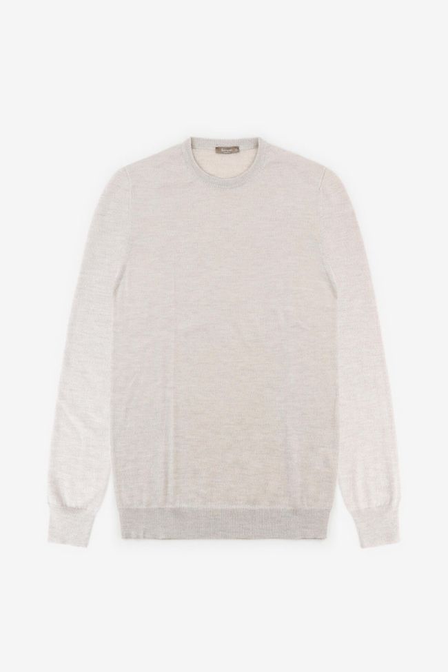 ferrante Strickwaren Herren Ferrante Rundhalsausschnitt Regular Einfarbig 100% Merinowolle Extrafine